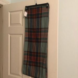 Plaid infinity scarf NWT